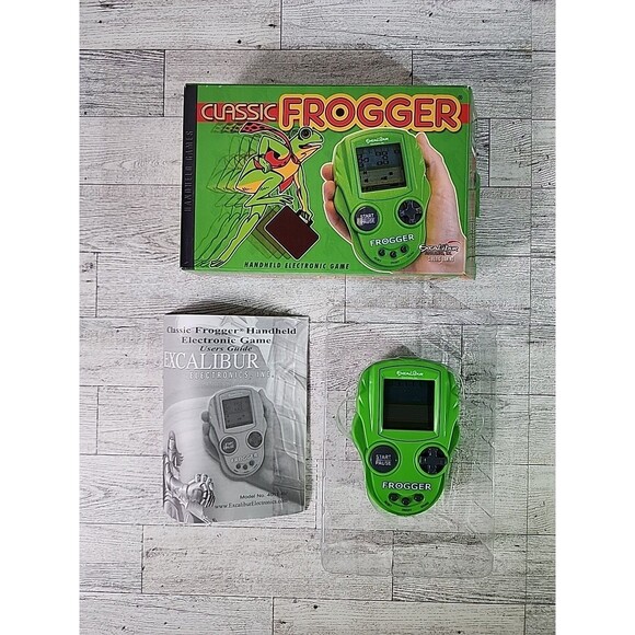 Vintage Classic Frogger Excalibur Electronic Handheld Travel Video Game 2005 - Picture 1 of 5